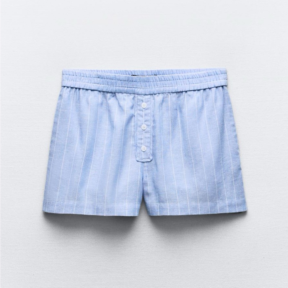 Zara striped shorts